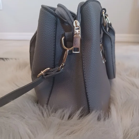 SOLD M - Gray Fashion Satchel Purse Handbag - Picture 5 of 11